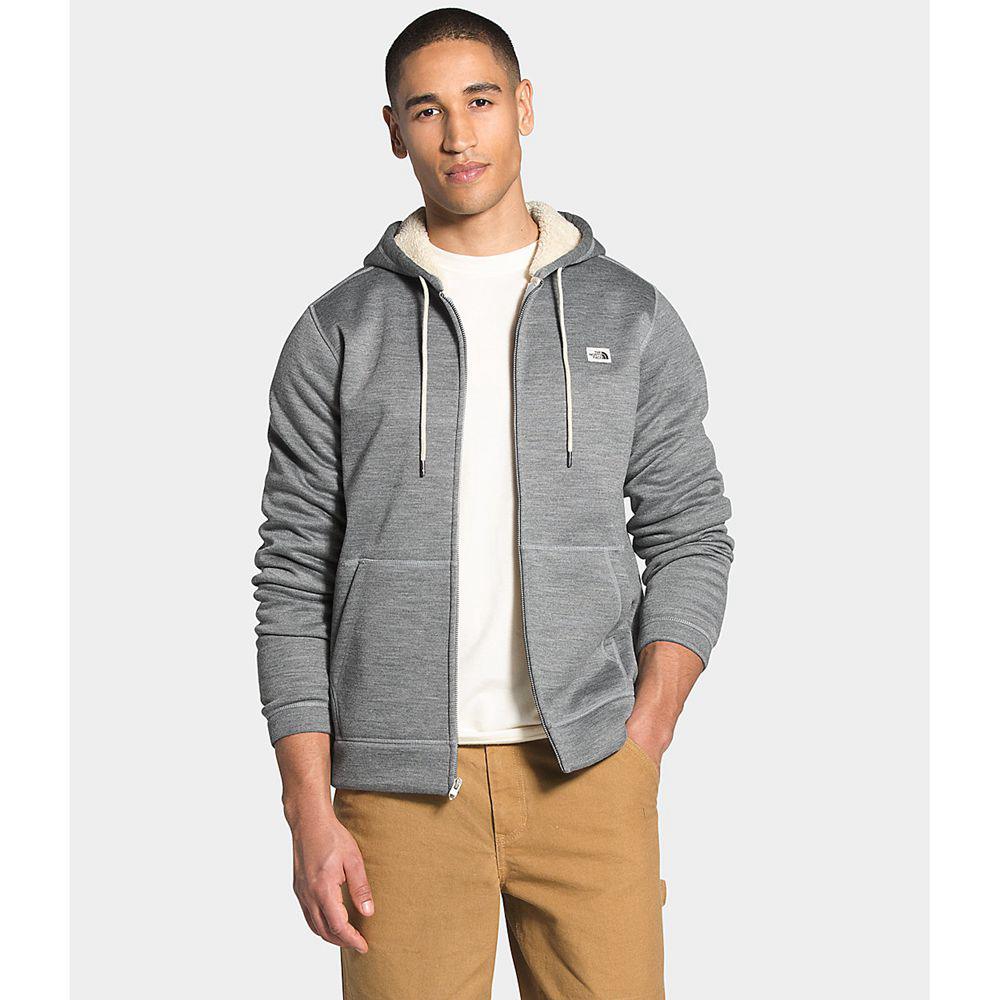 The North Face Sherpa Patrol Full Zip Ανδρικα Φούτερ Hoodie - Γκρι (WGEK26930)